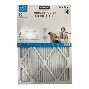 Kirkland High Performance Furnace Filter 14x20x1 - 4 Pack Air Filter